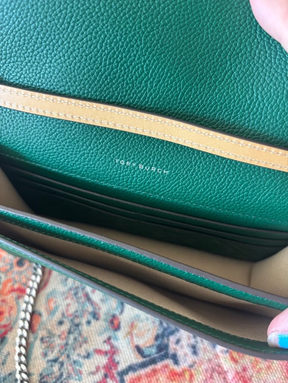 Tory Burch pebble envelope chain mini bag
